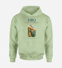 Thumbnail for Dubuque Regional Airport (DBQ) design on light green hoodie single-side print