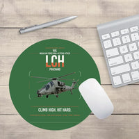 Thumbnail for HAL LCH Prachand design on green round mouse pad