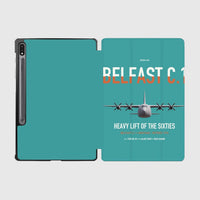 Thumbnail for Short Belfast C.1 design on turquoise samsung tablet tablet case