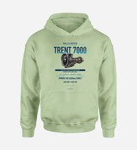 Thumbnail for TRENT 7000 design on light green hoodie single side