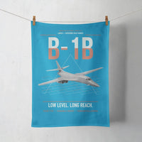 Thumbnail for B-1B Lancer design on turquoise towel