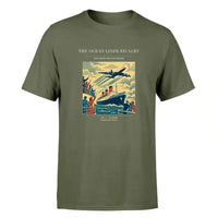 Thumbnail for VINTAGE G4307 - The Ocean Liner Rivalry - Premium T-Shirt design on greenarmy premium t shirt