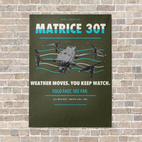 Thumbnail for DJI Matrice 30T vertical canvas print - no frame - green army background