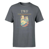 Thumbnail for Magic Valley Regional Airport (TWF) T-Shirt single-side front print in Gray | magic-valley-regional-airport-twf-double-side-t-shirt