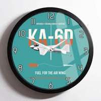 Thumbnail for KA-6D Intruder design on turquoise framed wall clock