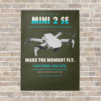 Thumbnail for DJI Mini 2 SE vertical canvas print - no frame - green army background