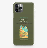 Thumbnail for Westerland Airport (GWT) design on green army iPhone 16 Pro MagSafe case
