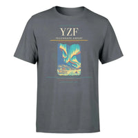 Thumbnail for Yellowknife Airport (YZF) T-Shirt single-side front print in Gray | yellowknife-airport-yzf-double-side-t-shirt