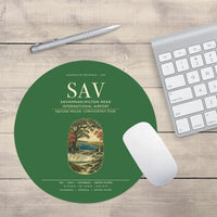 Thumbnail for Savannah-Hilton Head International Airport (SAV) design on green round mouse pad