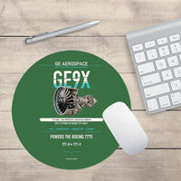 Thumbnail for GE9X design on green round mouse pad