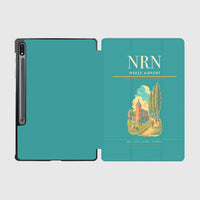 Thumbnail for Weeze Airport (NRN) design on turquoise samsung tablet tablet case