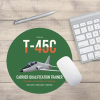 Thumbnail for T-45C Goshawk design on green round mouse pad