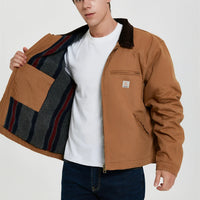 Thumbnail for Thick Style Workwear Canvas Michigan Detroit Pilot Jacket - view 30