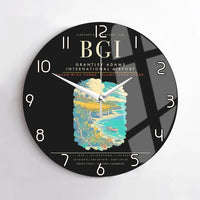 Thumbnail for Grantley Adams International Airport BGI Wall-Clock No-Frame - Black