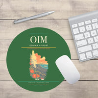 Thumbnail for Oshima Airport (OIM) design on green round mouse pad