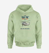 Thumbnail for Kaman SH-2F Seasprite design on light green double-side hoodie, single-side print