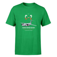 Thumbnail for Kawasaki C-2 design on green double-side t-shirt, single-side print
