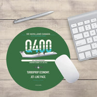 Thumbnail for De Havilland Dash 8-400 design on green round mouse pad