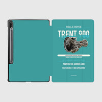 Thumbnail for TRENT 900 design on turquoise samsung tablet tablet case