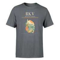 Thumbnail for Reykjavík Airport (RKV) T-Shirt single-side front print in Gray | reykjavík-airport-rkv-double-side-t-shirt