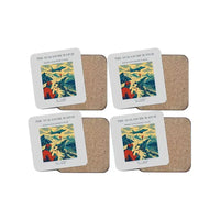 Thumbnail for The Avalanche Watch - Designed Coasters design on light gray 4-pieces-set