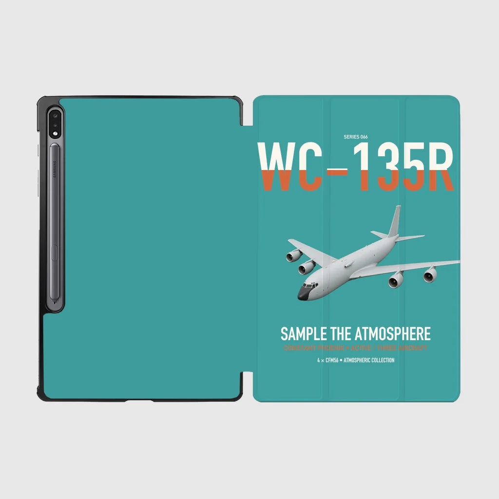 WC-135R Constant Phoenix design on turquoise samsung tablet tablet case
