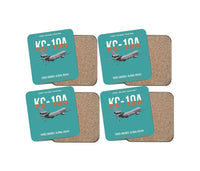 Thumbnail for KC-10A EXTENDER design on turquoise 4 pieces set coaster