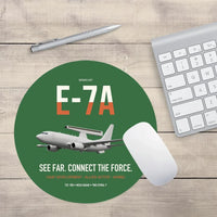 Thumbnail for E-7A Wedgetail design on green round mouse pad