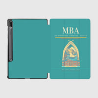 Thumbnail for Moi International Airport (MBA) design on turquoise samsung tablet tablet case