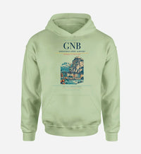 Thumbnail for Grenoble-Isère Airport (GNB) design on light green hoodie single-side print