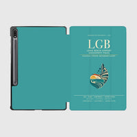 Thumbnail for Long Beach Airport (Daugherty Field) (LGB) design on turquoise samsung tablet tablet case