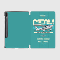 Thumbnail for Cessna 150M design on turquoise samsung tablet tablet case