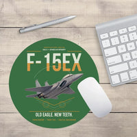 Thumbnail for F-15EX Eagle II design on green round mouse pad
