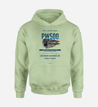 Thumbnail for PW500 design on light green hoodie single side
