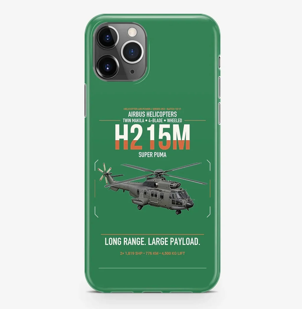 Airbus H215M design on green magsafe iphone case, for iPhone Pro Max
