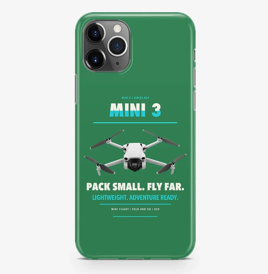 DJI Mini 3 Case ProMax design on green iphone case promax