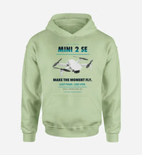 Thumbnail for DJI Mini 2 SE design on light green hoodie single side
