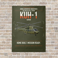 Thumbnail for Korea Aerospace Industries KUH-1 Surion vertical canvas print - no frame - green army background