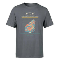 Thumbnail for Montgomery Regional Airport (MGM) T-Shirt single-side front print in Gray | montgomery-regional-airport-mgm-double-side-t-shirt