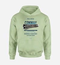 Thumbnail for CONWAY design on light green hoodie single side