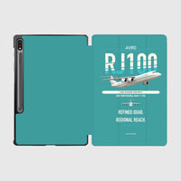 Thumbnail for Avro RJ100 design on turquoise samsung tablet tablet case