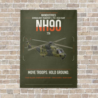 Thumbnail for NHIndustries NH90 TTH vertical canvas print - no frame - green army background