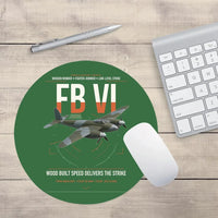 Thumbnail for de Havilland Mosquito FB VI design on green round mouse pad