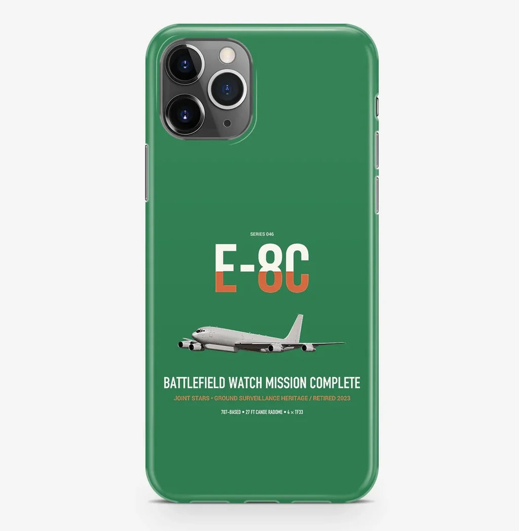E-8C Joint STARS design on green magsafe iphone case, for iPhone Pro Max