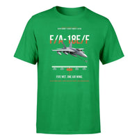 Thumbnail for F A-18E F Buddy Tanker design on green double-side t-shirt, single-side print