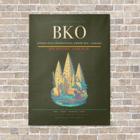 Thumbnail for Modibo Keita International Airport BKO — Bamako vertical canvas print - no frame - green army background