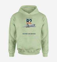 Thumbnail for Avro Vulcan B2 design on light green double-side hoodie, single-side print