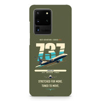 Thumbnail for Boeing 737 MAX 10 design on samsung case - green army