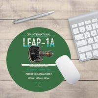Thumbnail for CFM LEAP-1A design on green round mouse pad