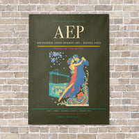 Thumbnail for Aeroparque Jorge Newbery AEP — Buenos Aires vertical canvas print - no frame - green army background